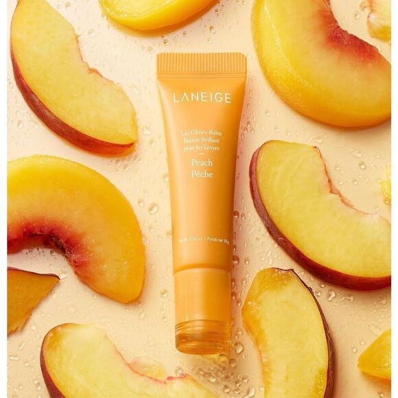 LANEIGE - NWT - Lip Glowy Balm in Peach. New in Box, .35 oz. - Picture 4 of 16